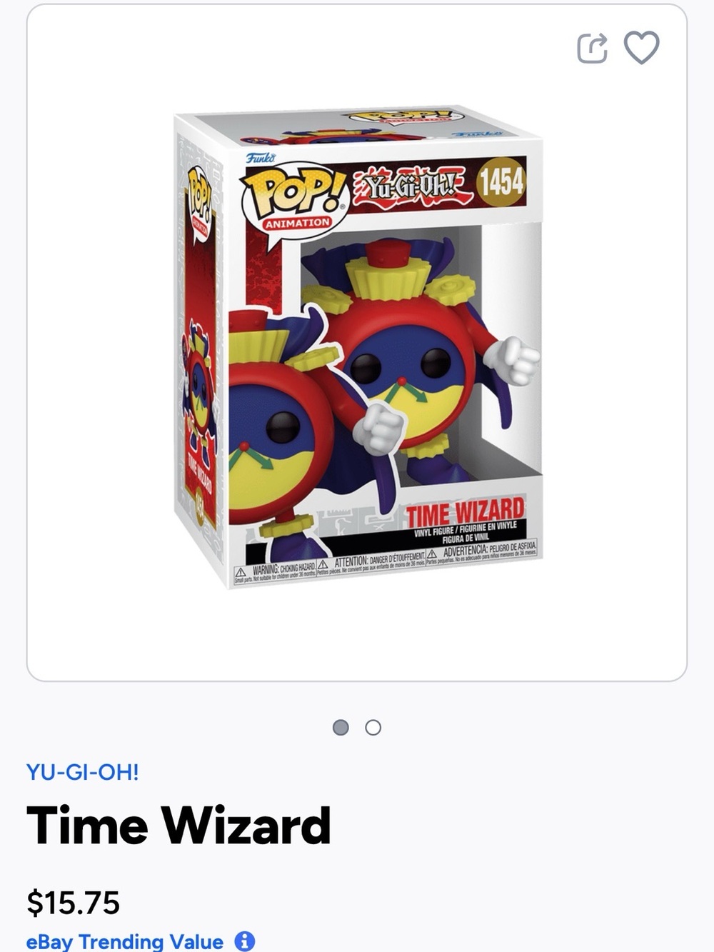 Funko POP! Time Wizard Vinyl Figure - Red, Yellow, Purple, Blue- 1454